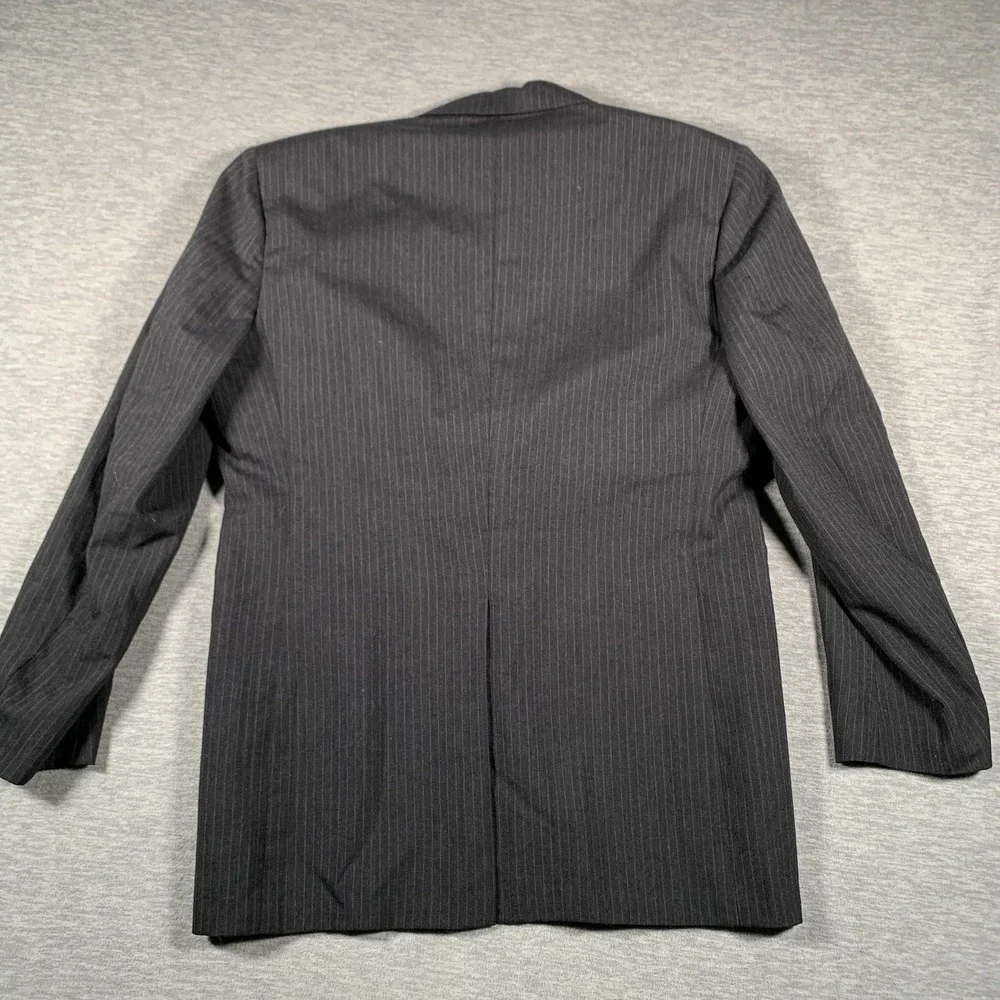 Brooks Brothers Blazer Mens 39 Regular Gray Pinstripe Wool Two Button Jacket USA